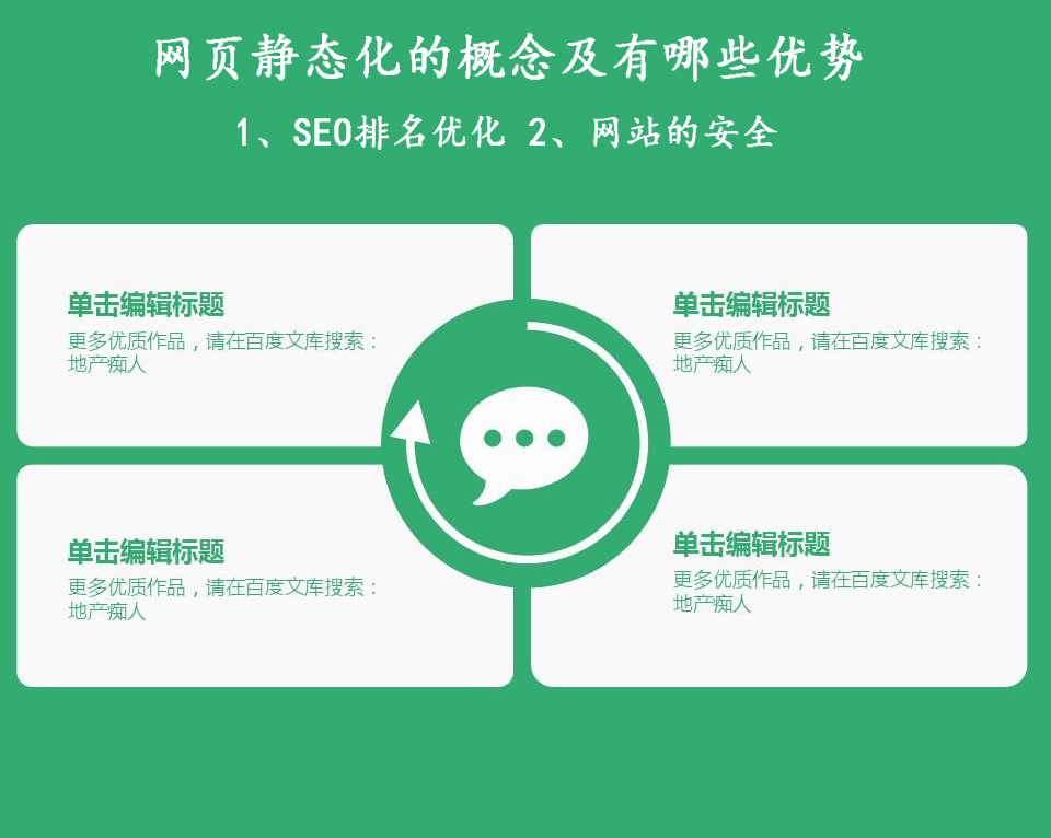 网站建设网页静态化的概念及有哪些优势？